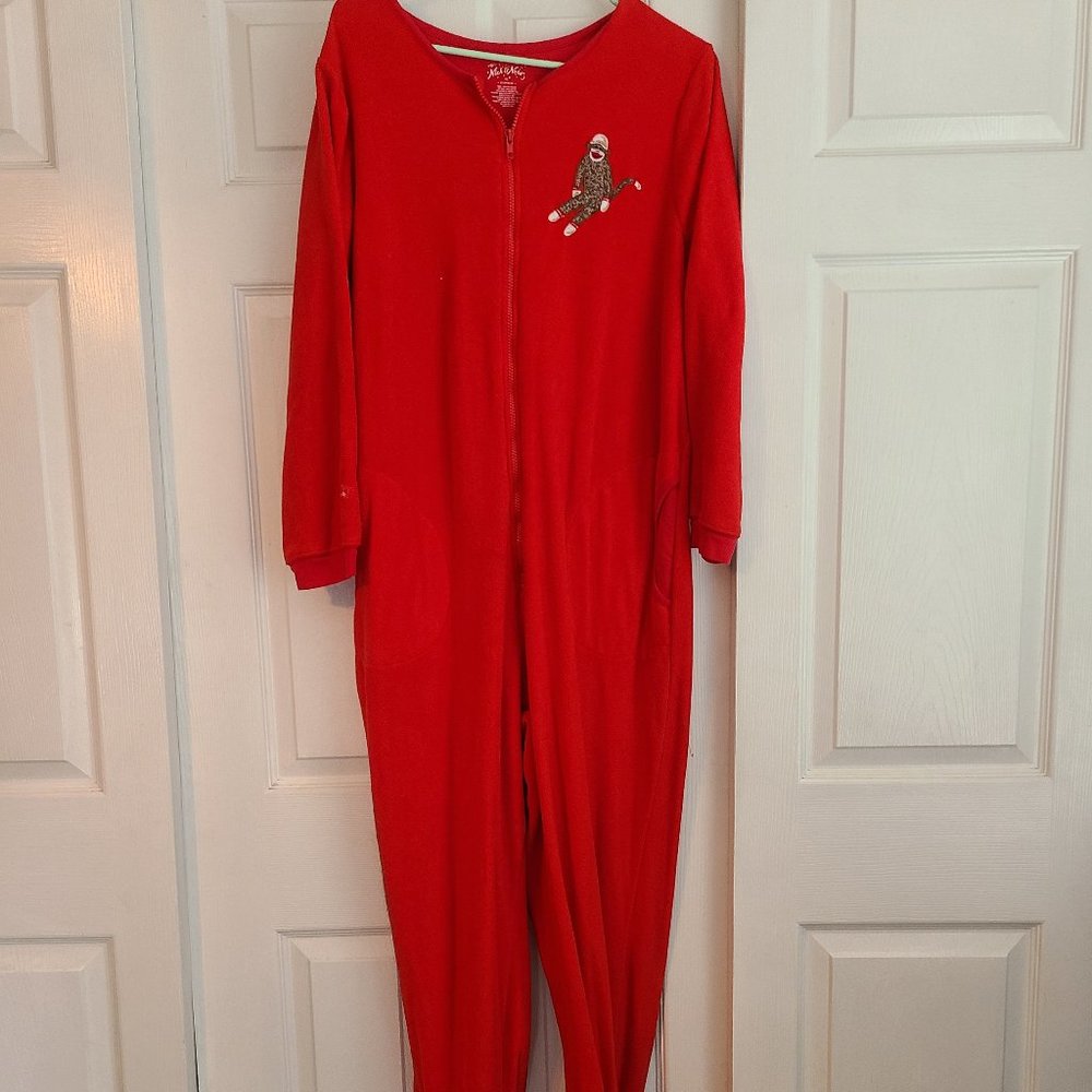 Julius Sock Monkey Adult Onesie  XL